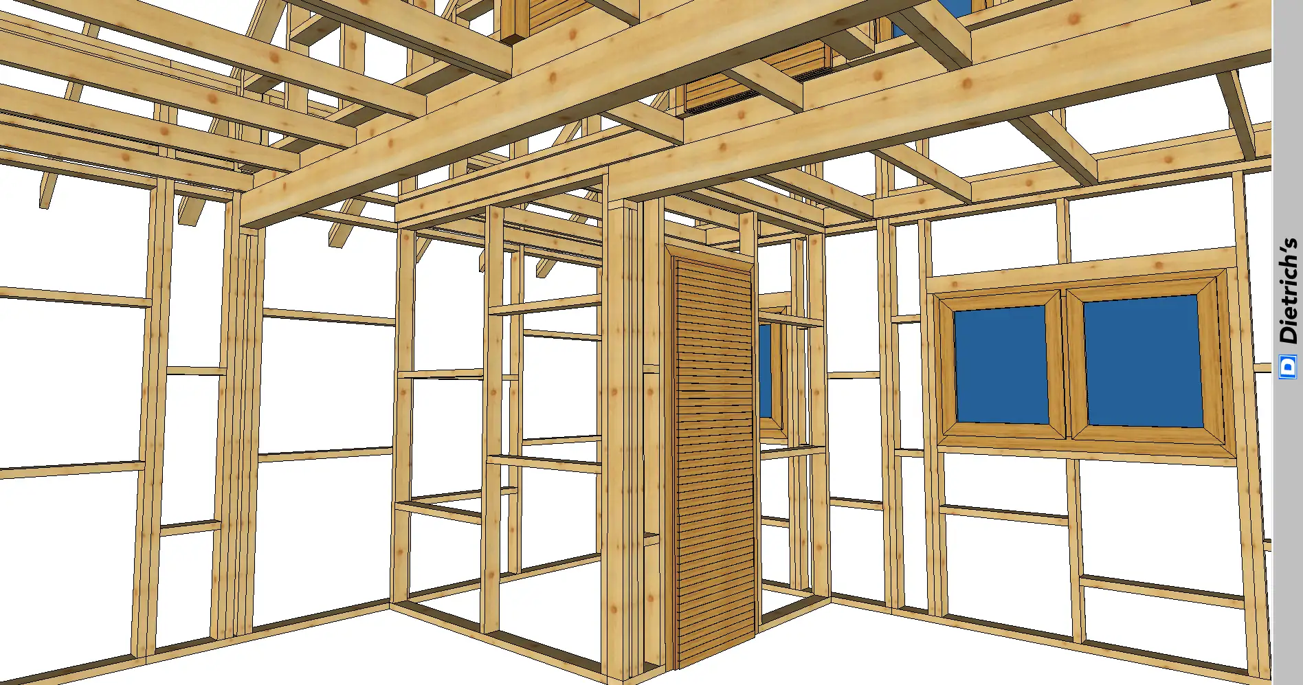 szkielet wnętrza domku letniskowego