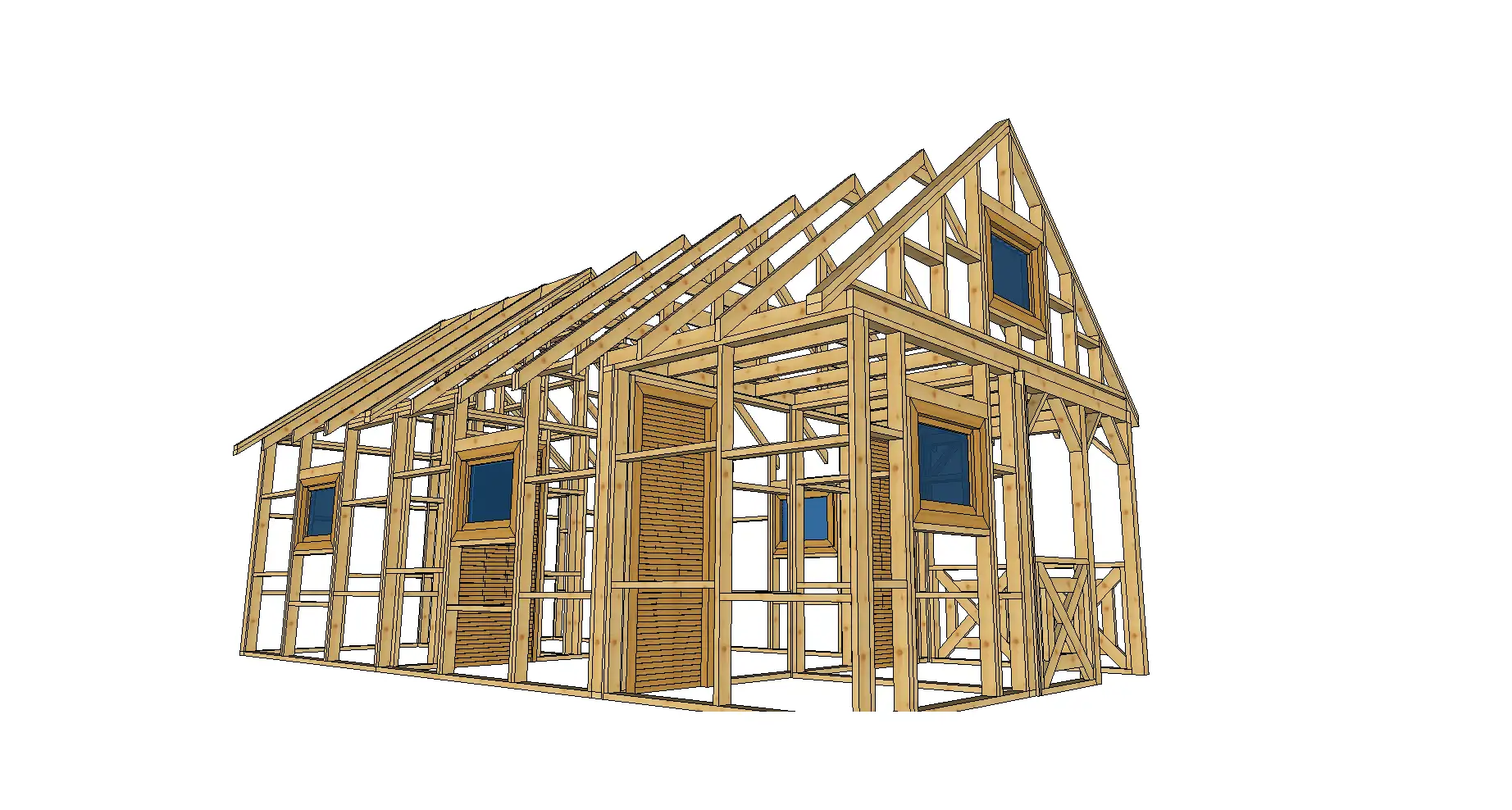 szkielet domku letniskowego