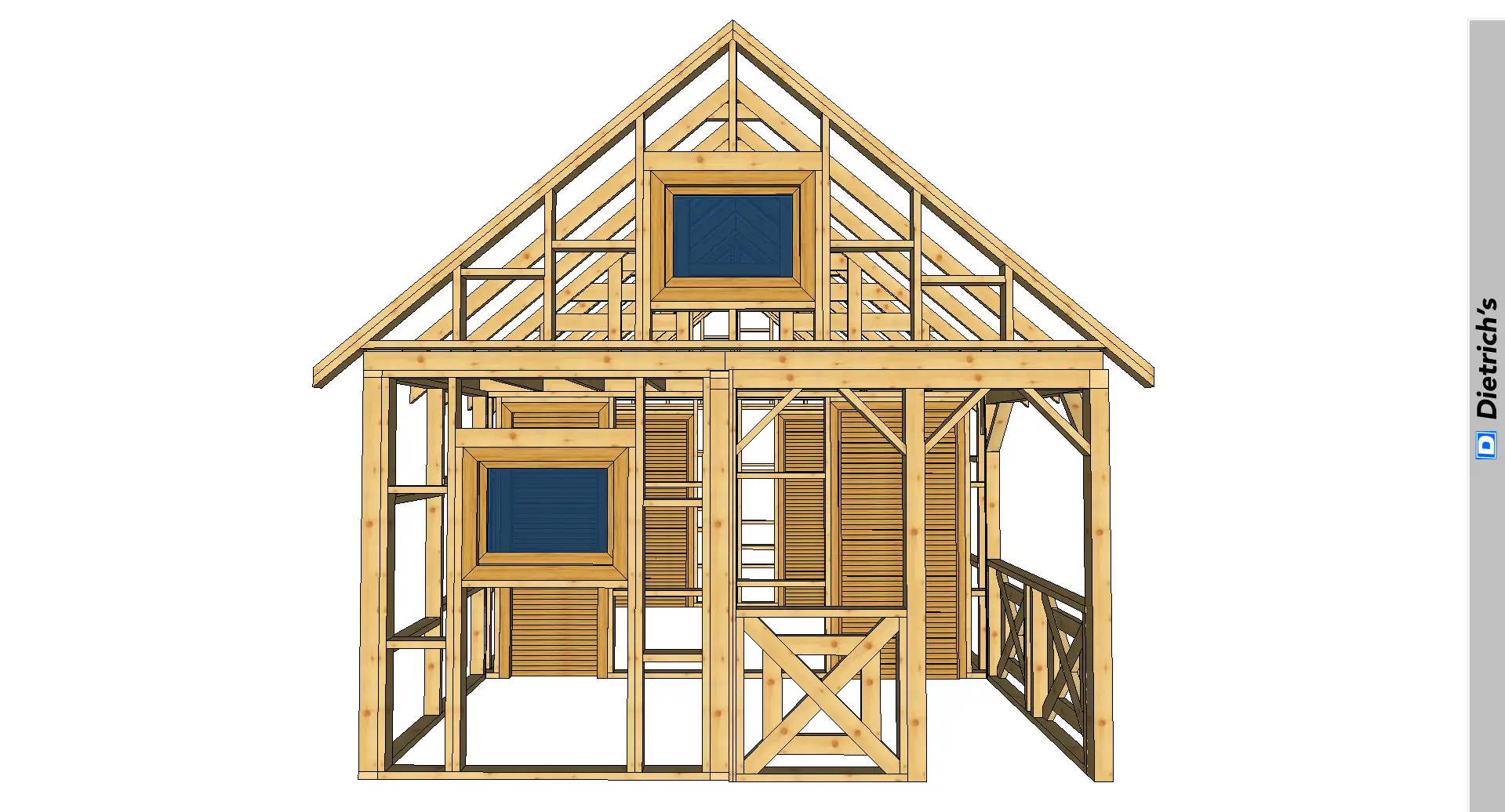 Domek z drewna kanadyjski