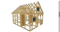Domek z drewna szkielet kanadyjski