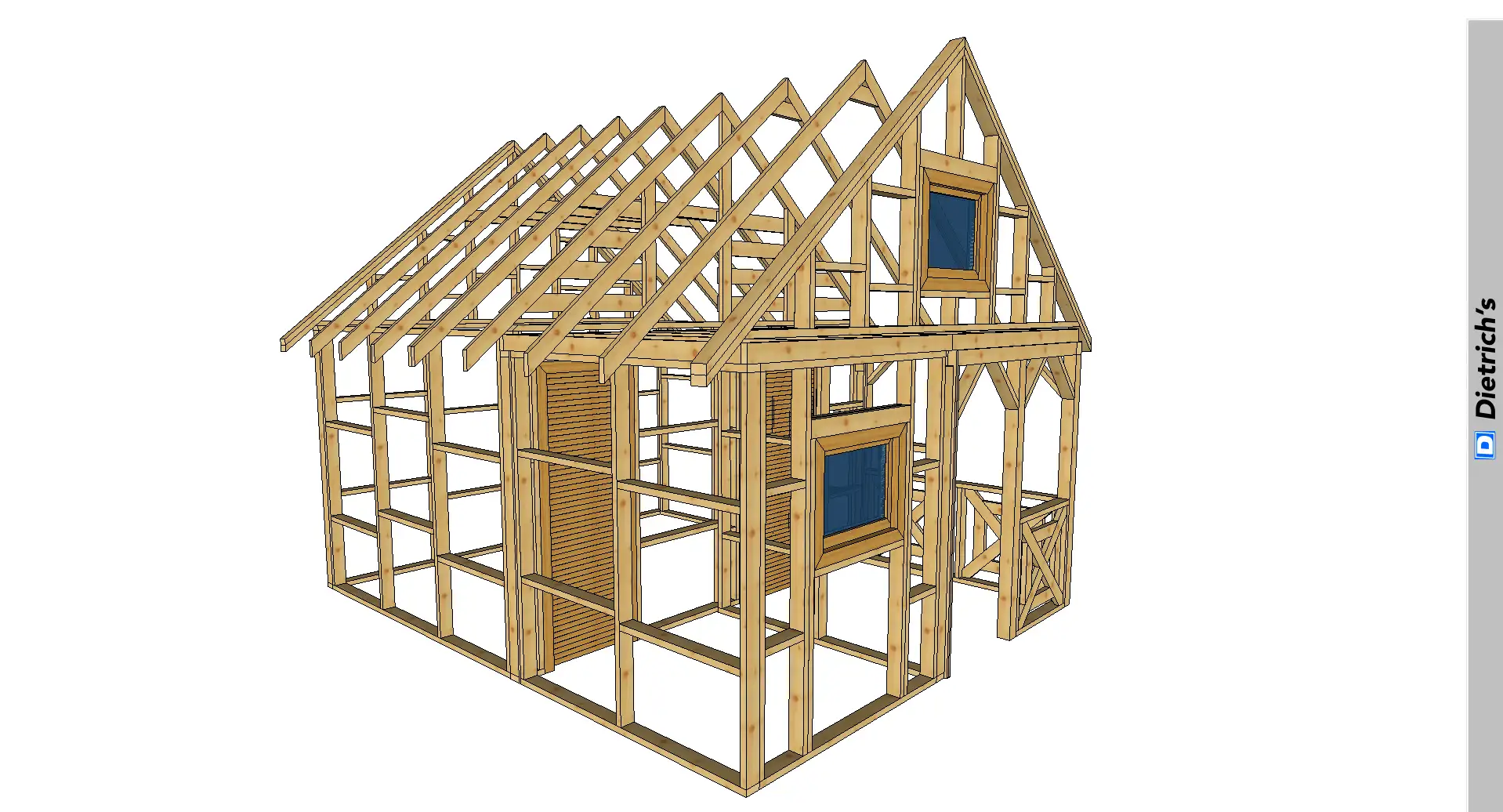 Domek z drewna szkielet kanadyjski