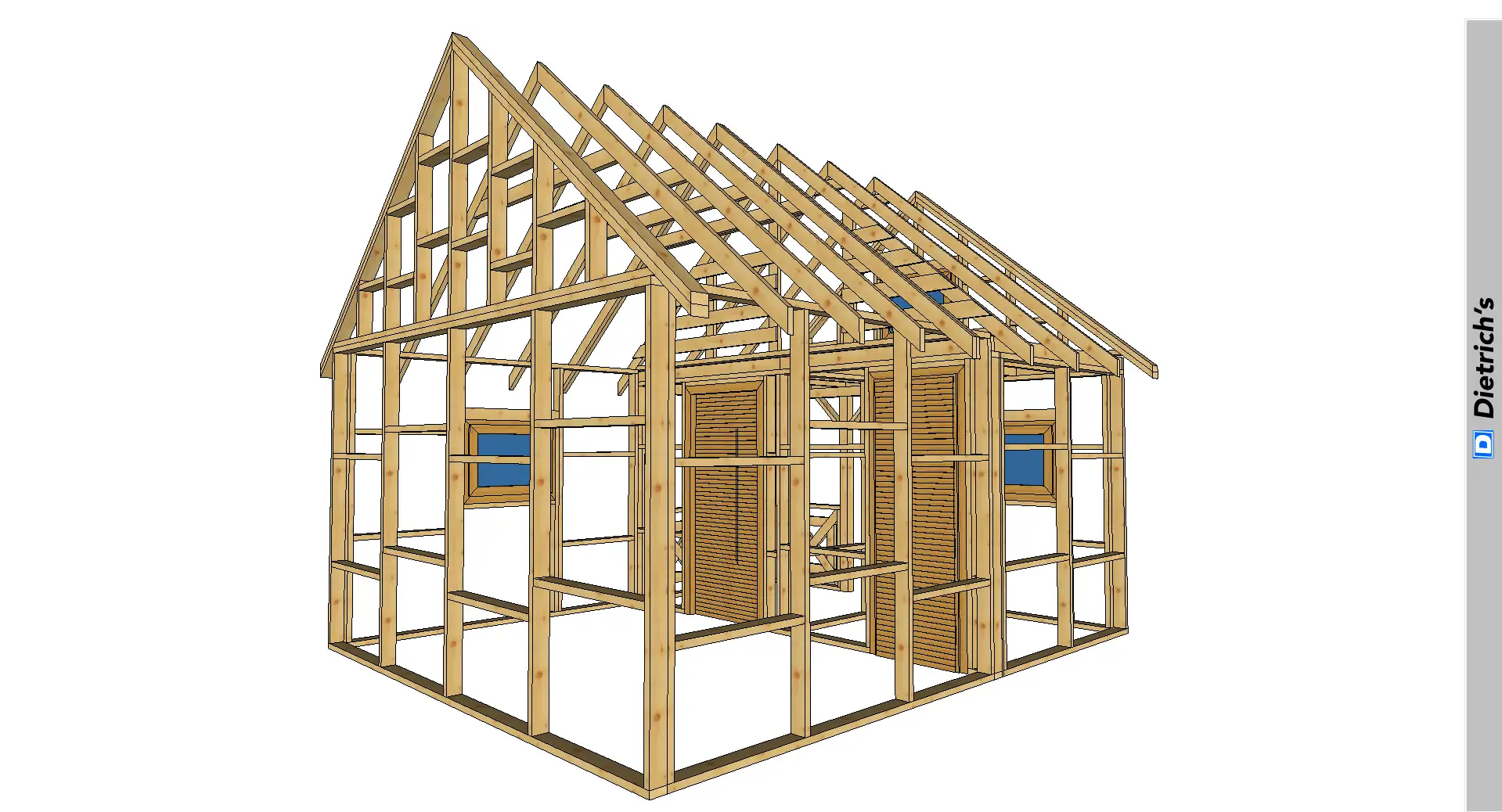 Domek szkieletowy kanadyjski