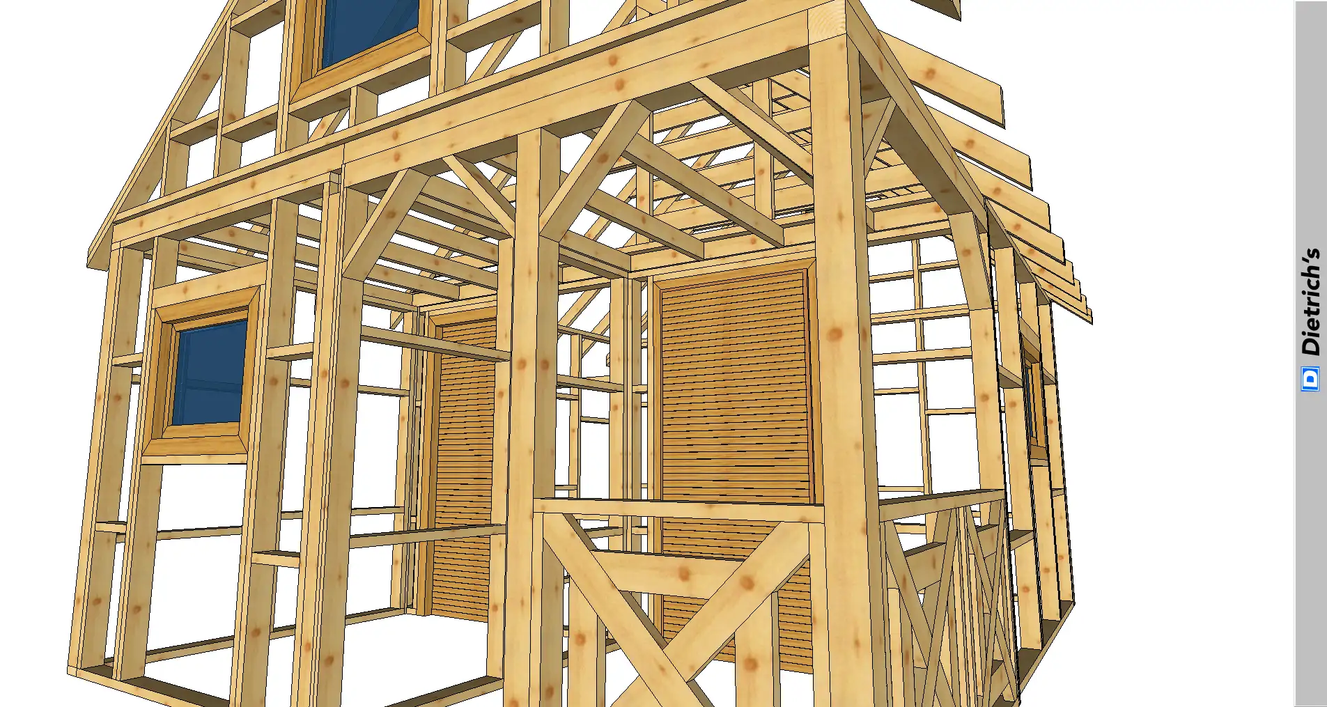 Szkielet domku z antresola i tarasem