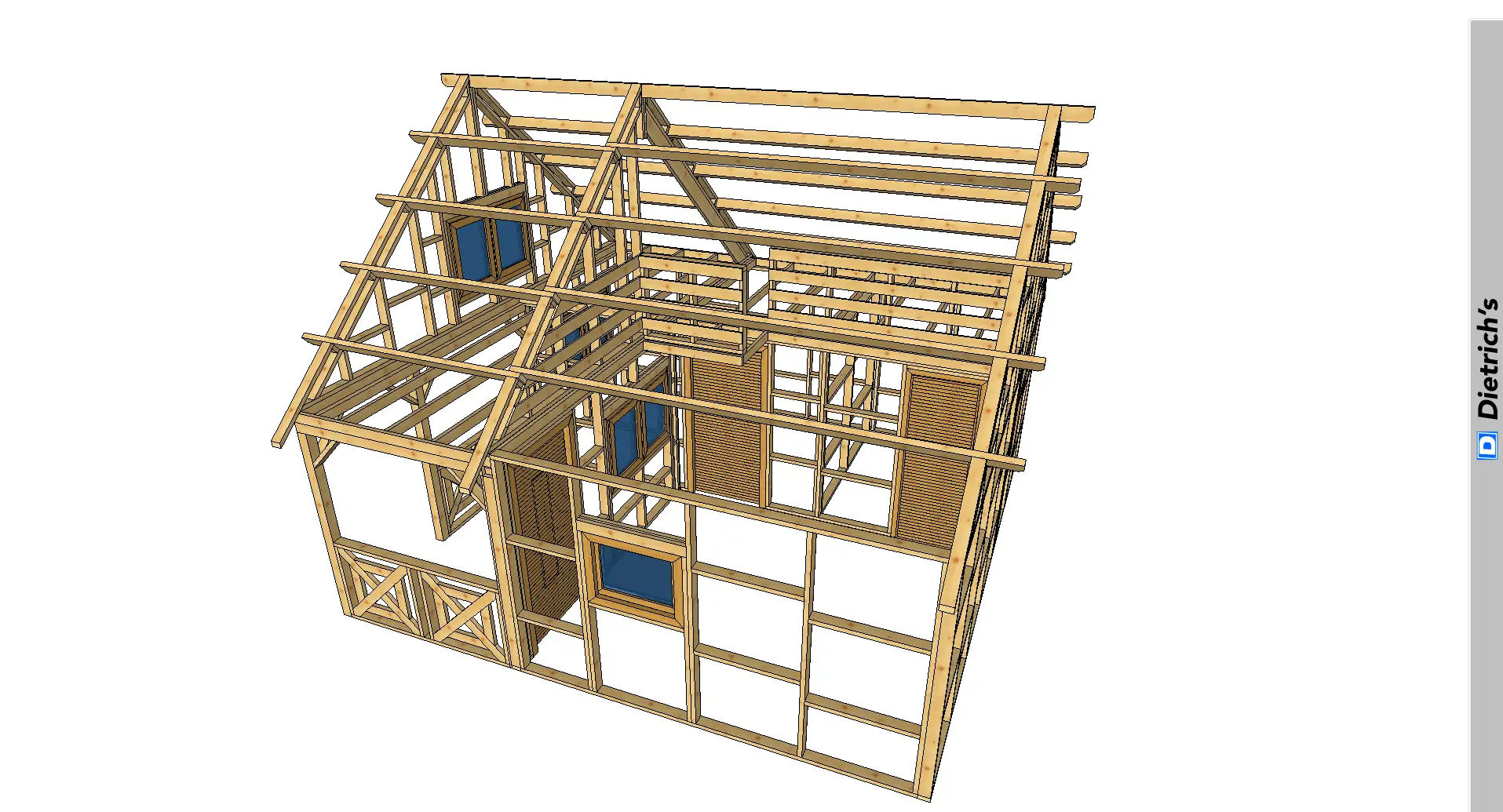 Domek szkieletowy do wykonczenia