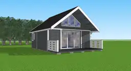 Nowoczesny domek z antresola