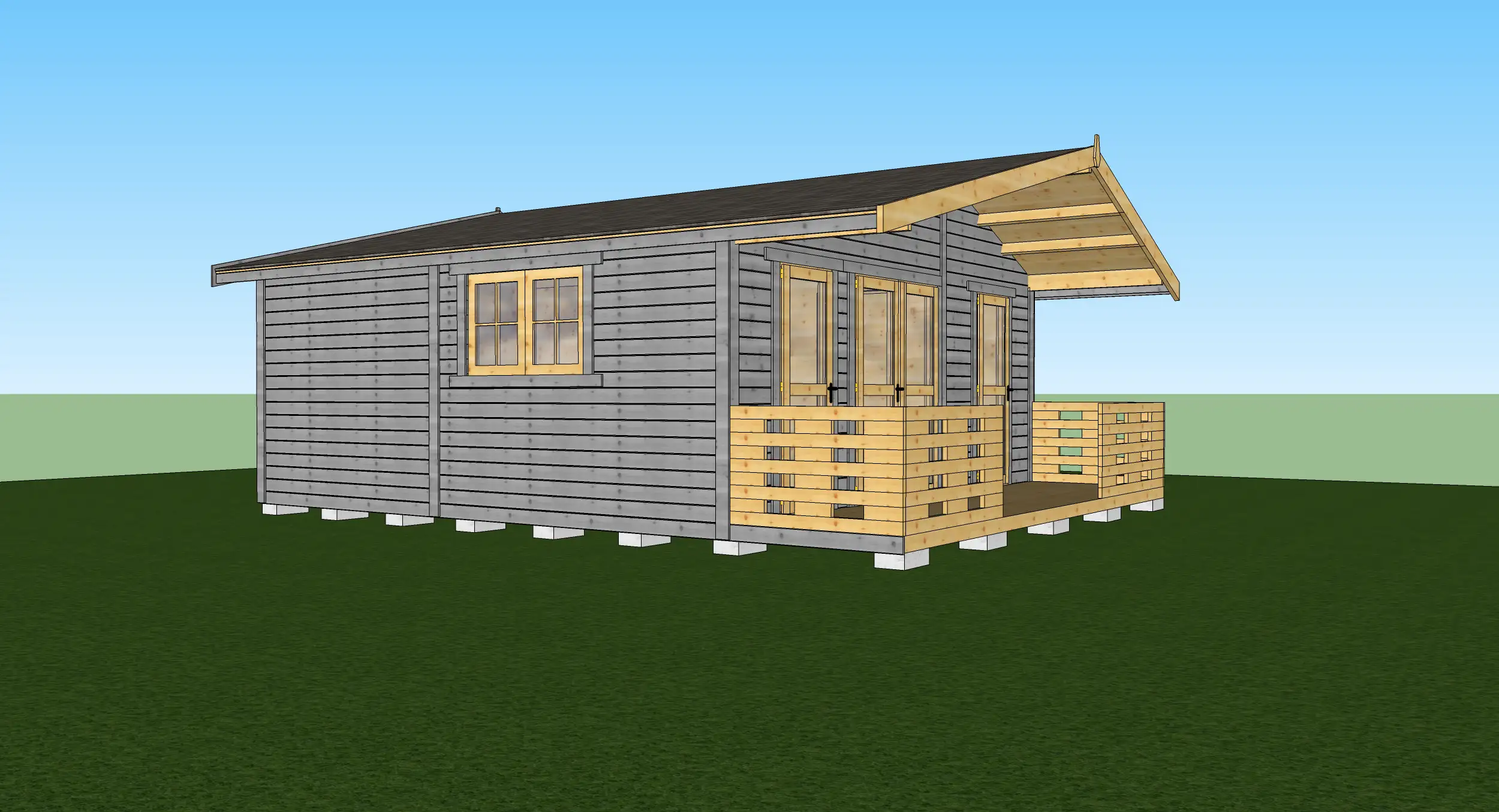 Kanadyjski domek caloroczny 35 m2