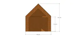 Wiata parkingowa na dwa auta