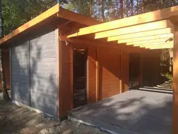 domek drewniany parterowy