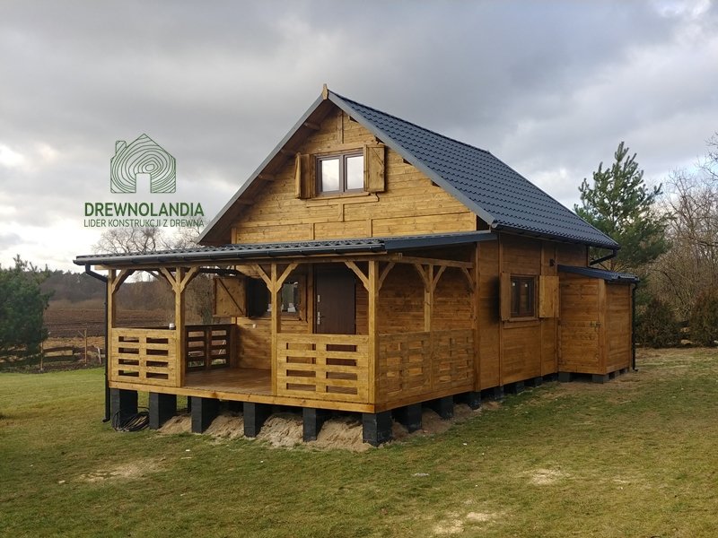 Drewniany domek wypoczynkowy