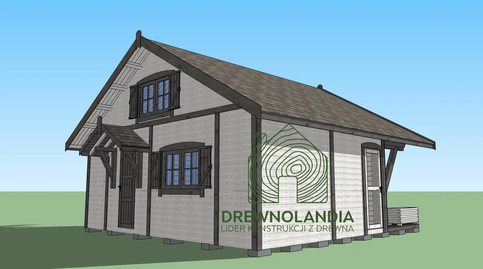 Duzy domek wypoczynkowy