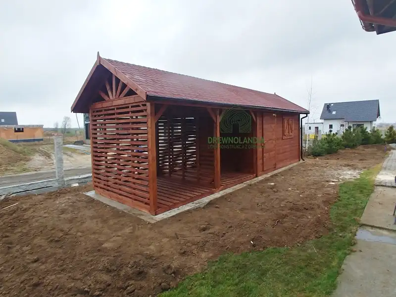 Magazynek zintegrowany z drewutnia