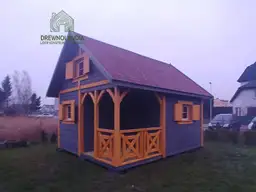 Domek z drewna Wiktor na ogrodek dzialkowy