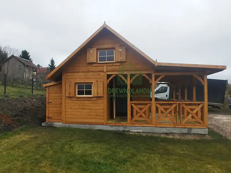 Domek Mieszko II 5m x 5m  + taras boczny 1,5x5m