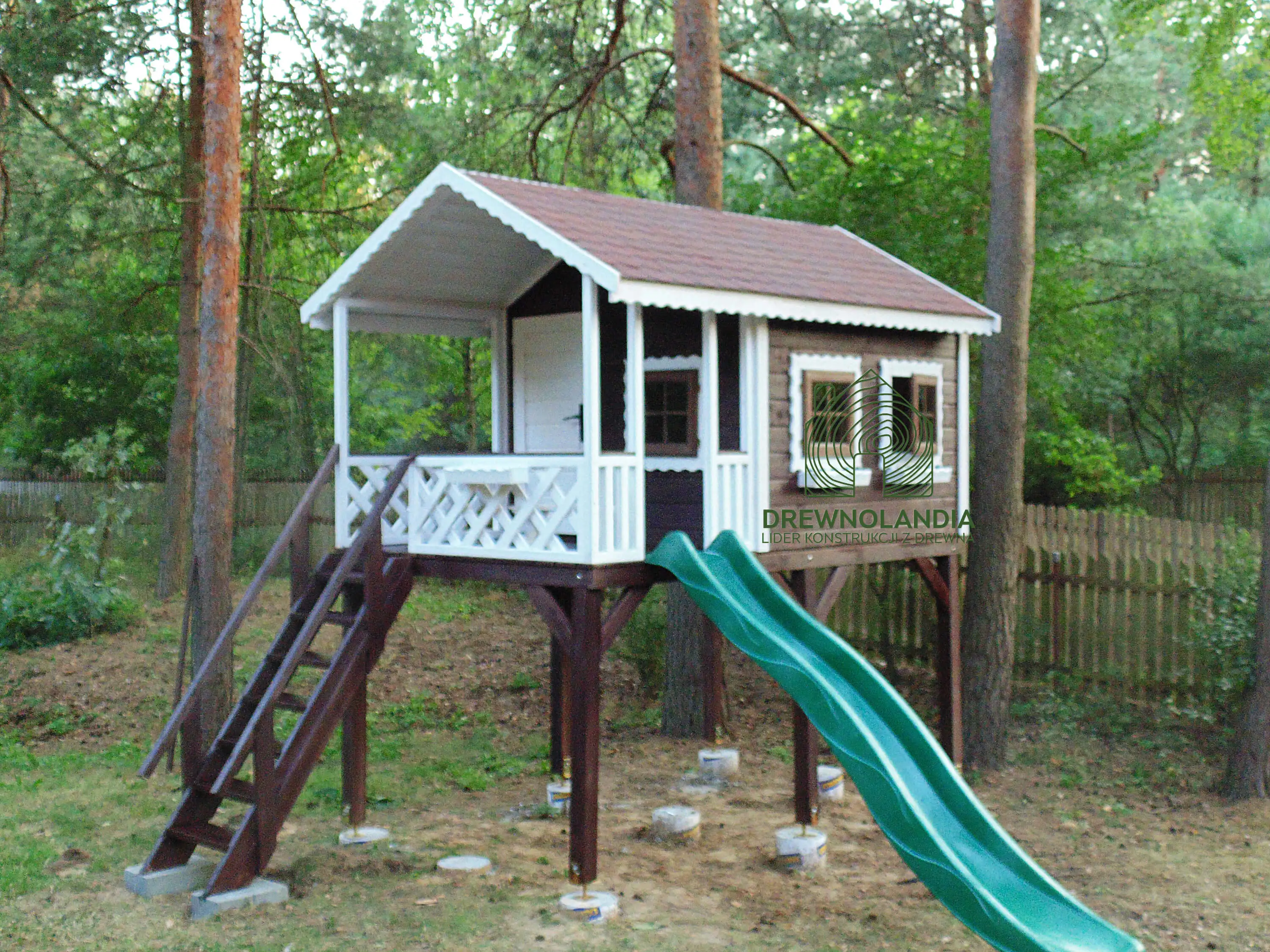 Domek drewniany plac zabaw