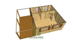 przestronny domek julianek 35m z antresola