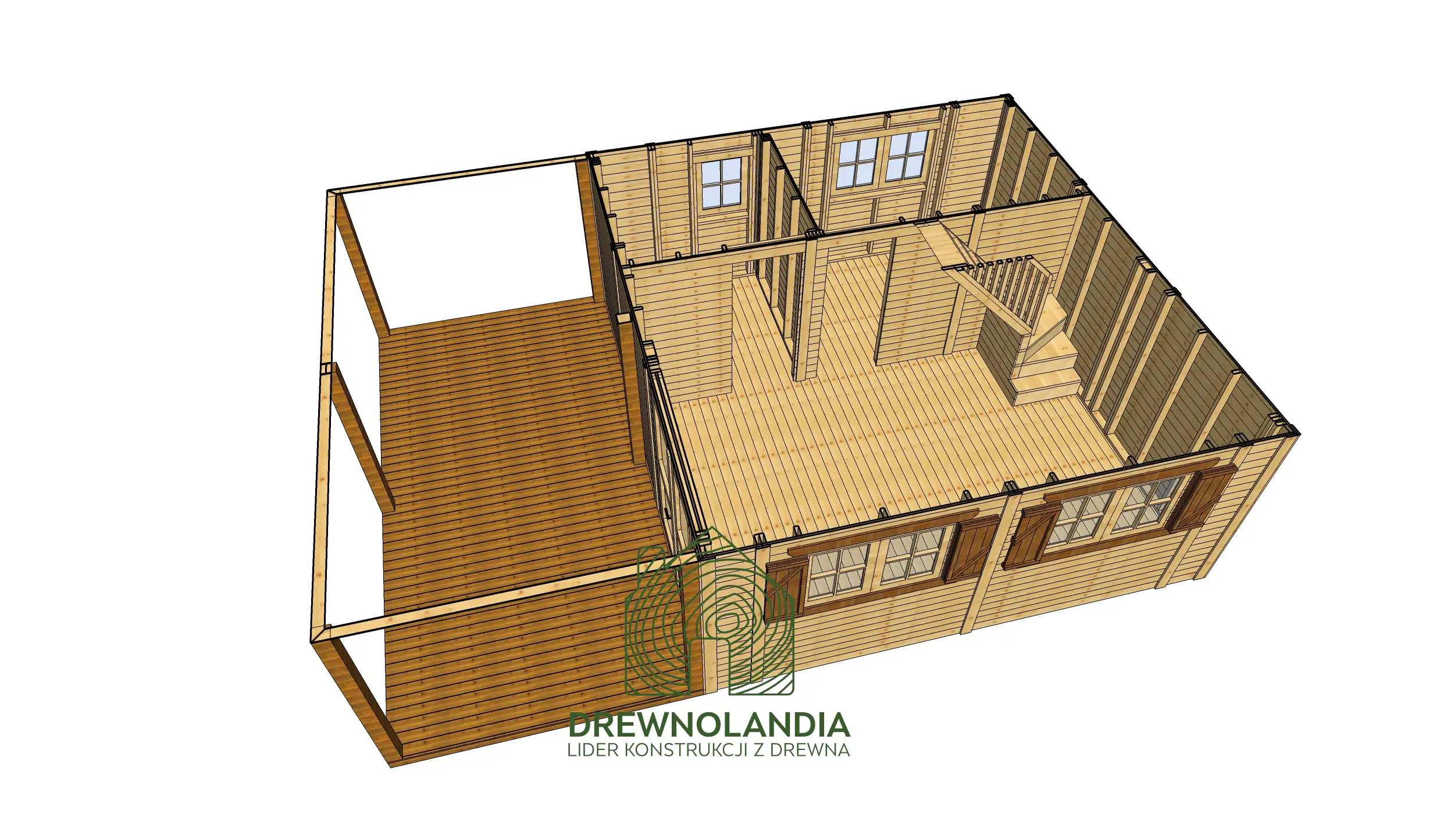 Domek bez pozwolenia Julianek 6x5,5m z tarasem
