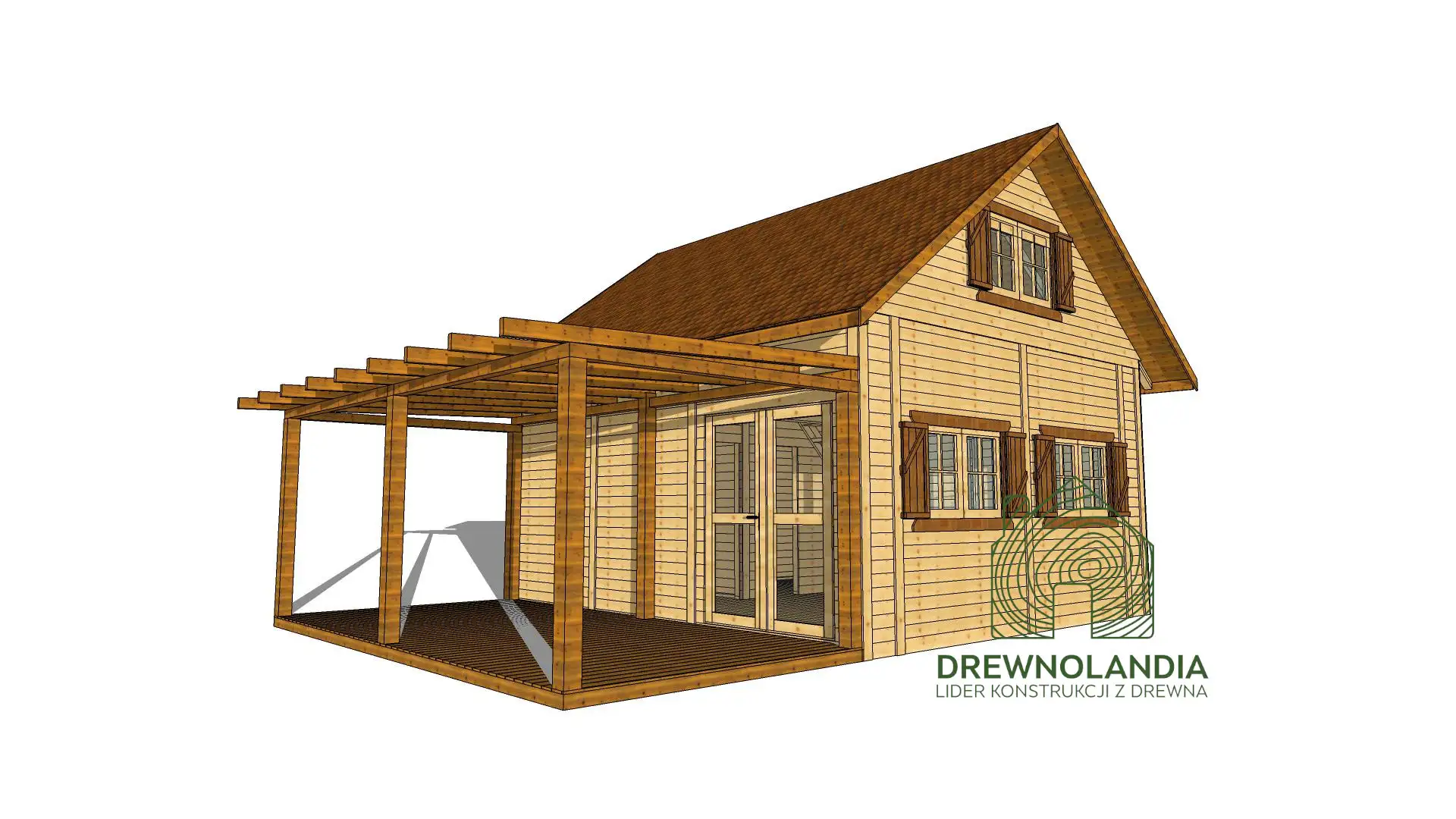 Domek bez pozwolenia Julianek 6x5,5m z tarasem