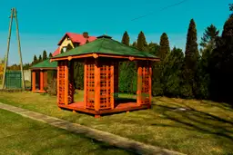 altana do ogrodu z drewna 3x3