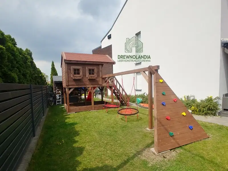 Domek ogrodowy Dla Dzieci Lolek - 2,8x2m z huśtawką 