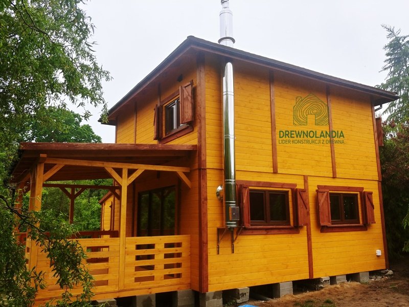 Duzy domek drewniany do 35 m2