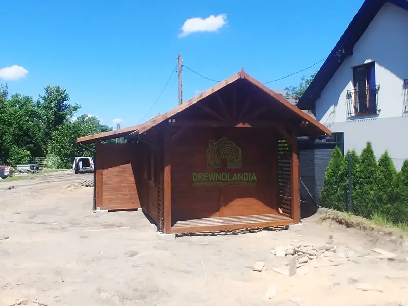 Wiata samochodowa Oliwia Bis - 9x3,5m + zadaszenie przednie - 6x1,5m – Wielofunkcyjna przestrzeń dla dwóch aut 