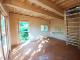 Domek drewniany z antresola na zgloszenie