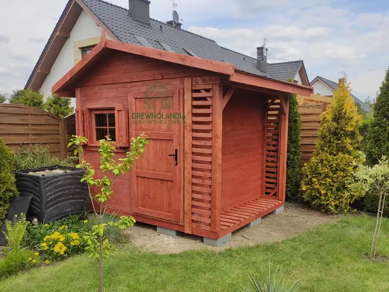 Domek gospodarczy z drewna Bonifacy - 3x2,5m 