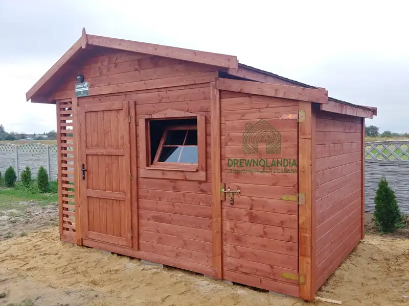 Domek gospodarczy z drewna Bonifacy - 3x2,5m 