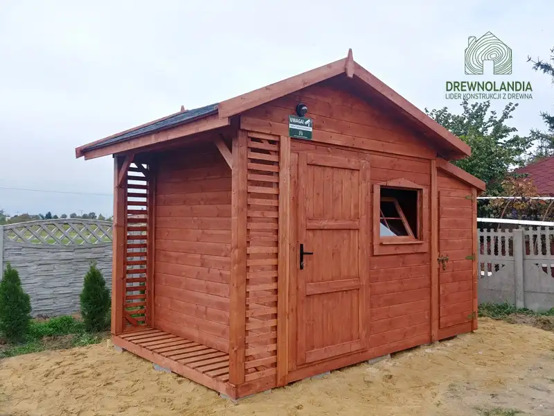 Domek gospodarczy z drewna Bonifacy - 3x2,5m 