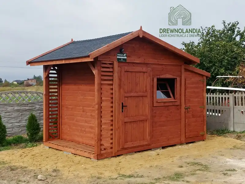 Domek gospodarczy z drewna Bonifacy - 3x2,5m 