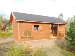 domek na narzędzia z drewutnią Kuba