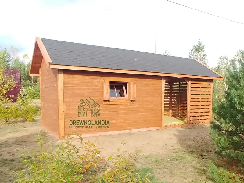 domek na narzędzia z drewutnią Kuba