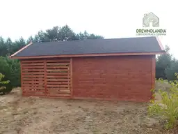 Kuba domek na narzędzia z drewutnią