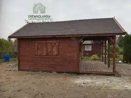 drewniany domek letniskowy na działkę Olek