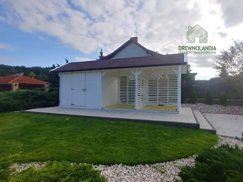 wiata na drewno-ze składzikiem Wiktoria