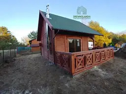 rzut na domek z tarasem Czarek