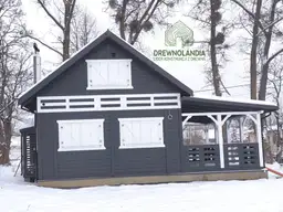 Mieszko II domek z drewna do 35m² - letniskowy drewniany domek na działkę