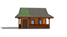 przestronny domek kanadyjski na działkę