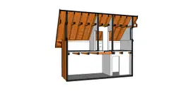 Duży domek Albert 7x5m z tarasem 7x3m – funkcjonalne i estetyczne rozwiązanie