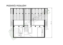 Przekrój podłużny domku letniskowego Albert – szczegóły konstrukcji