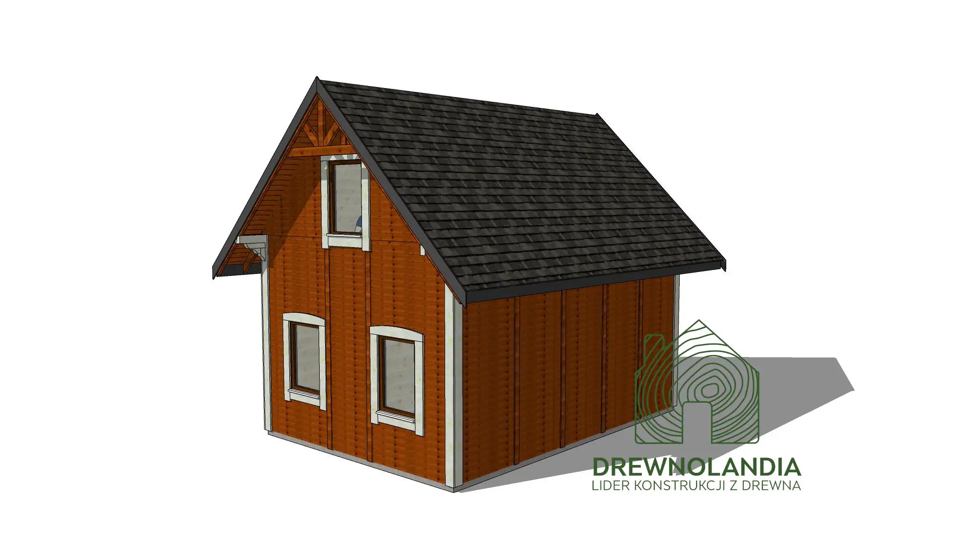 Boczne ujęcie domku Albert I – funkcjonalność i estetyka