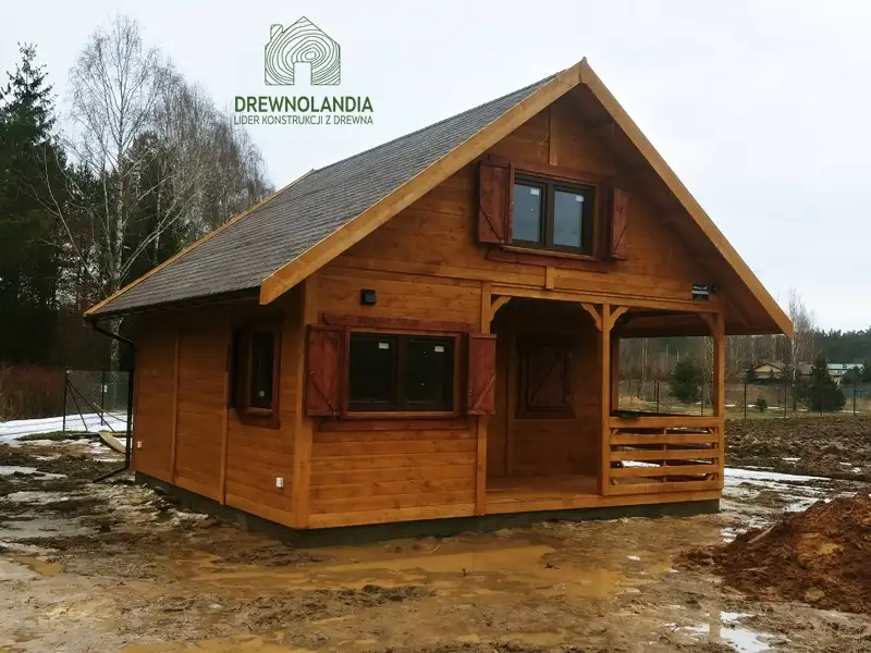 Drewnolandia - drewniane domki letniskowe Wiktor IV, idealne na lato i działkę