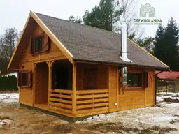 Producent letniskowych domków drewnianych - model Wiktor IV