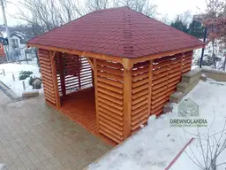 Drewniana altana Zuzanna – idealna na działkę – wymiary 3x3