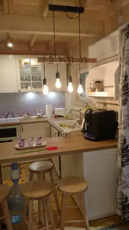 CRP6 – domek letniskowy z drewna, stylowe wykończenie