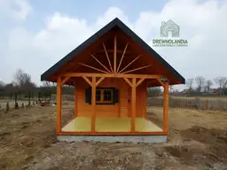Domek Olek z drewna - funkcjonalny model na każdą działkę