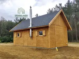 Janusz letniskowy domek drewniany 35m² Drewnolandia - domek na działkę