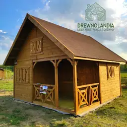 Domek Wiktor II z drewna, producent Drewnolandia, 5x5m