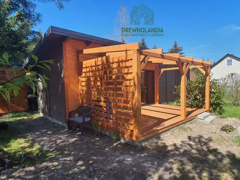 Drewnolandia – domek letniskowy Marek z oknami PCV – 35m²