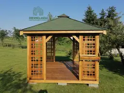 Drewniana altanka Ewa – idealna na działkę lub do ogrodu